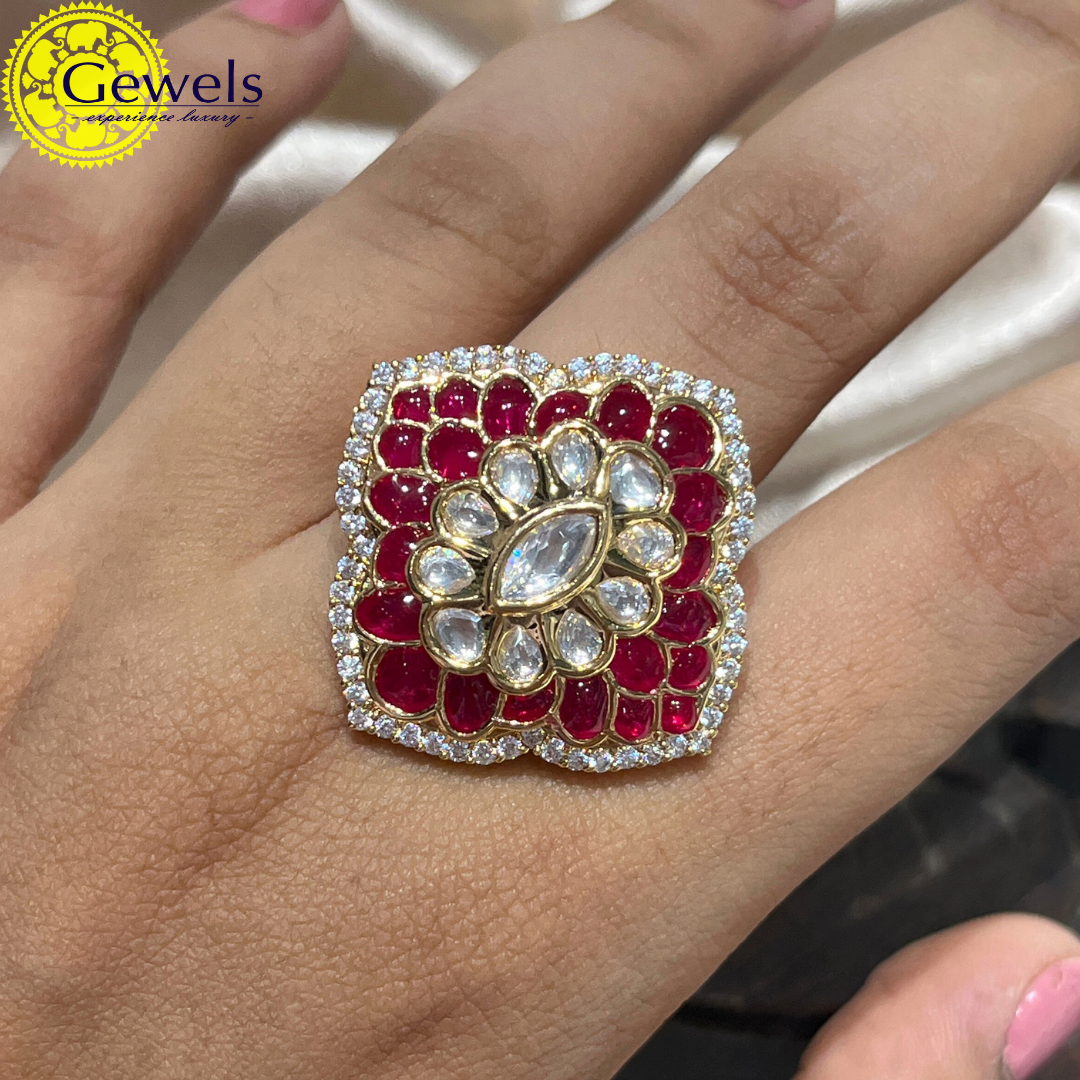 Gewels Ekta Kundan ring