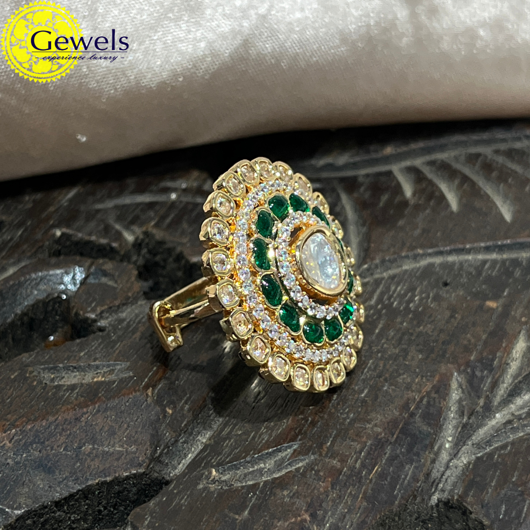 Gewels Polki Charming Ring