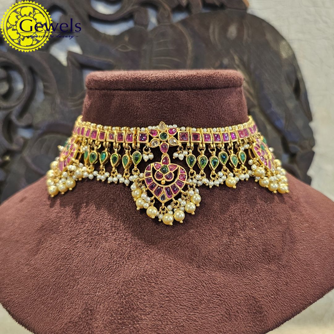 Gewels Anamika Ruby Choker
