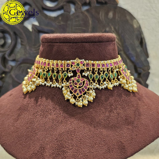 Gewels Anamika Ruby Choker