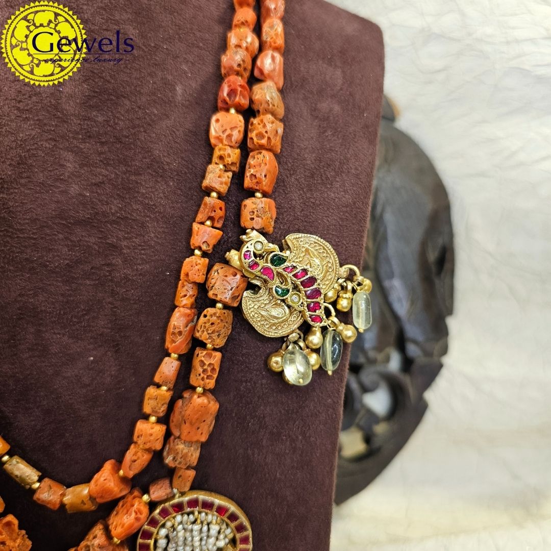 Gewels Coral Elaborate Necklace