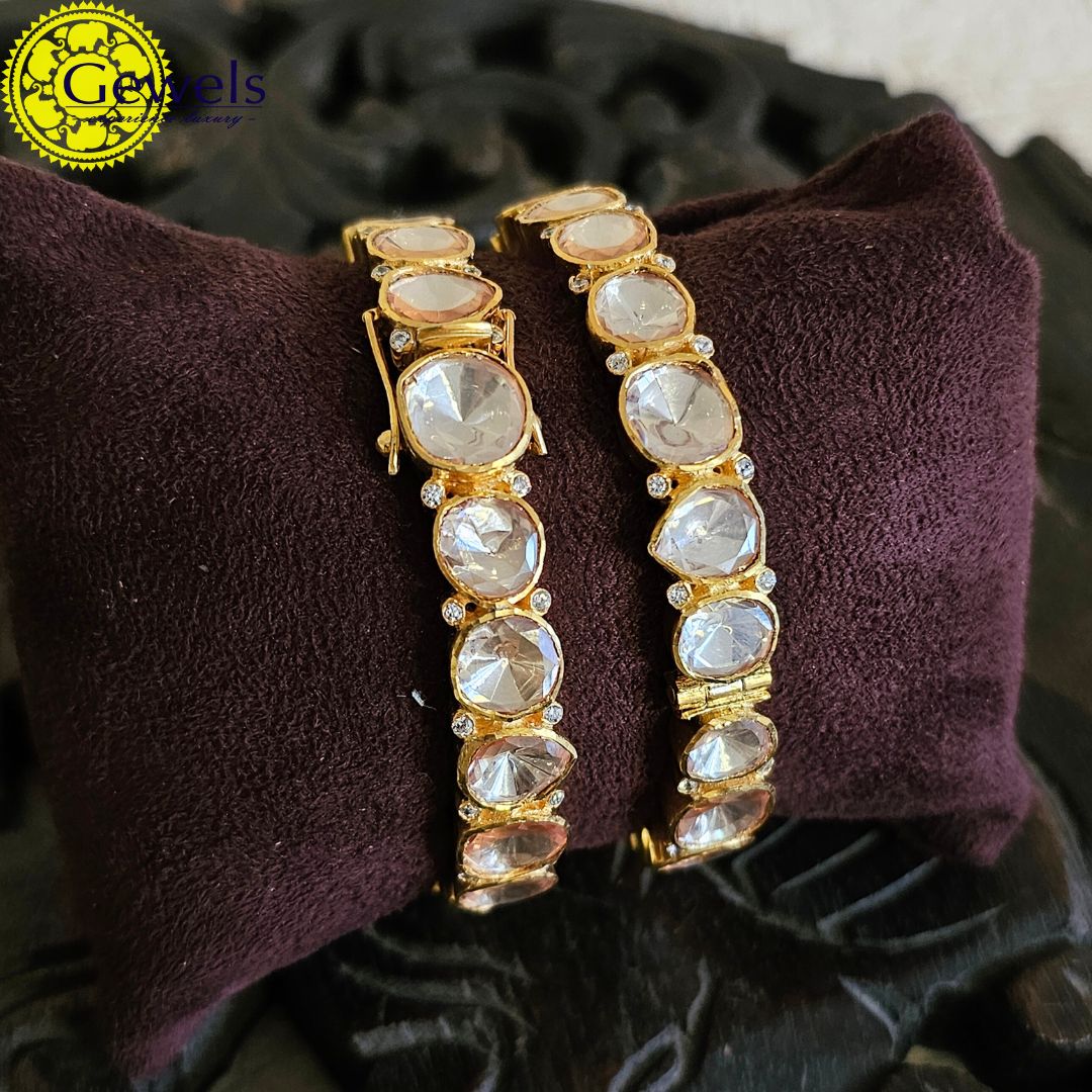 Gewels Victorian Polki Bangles