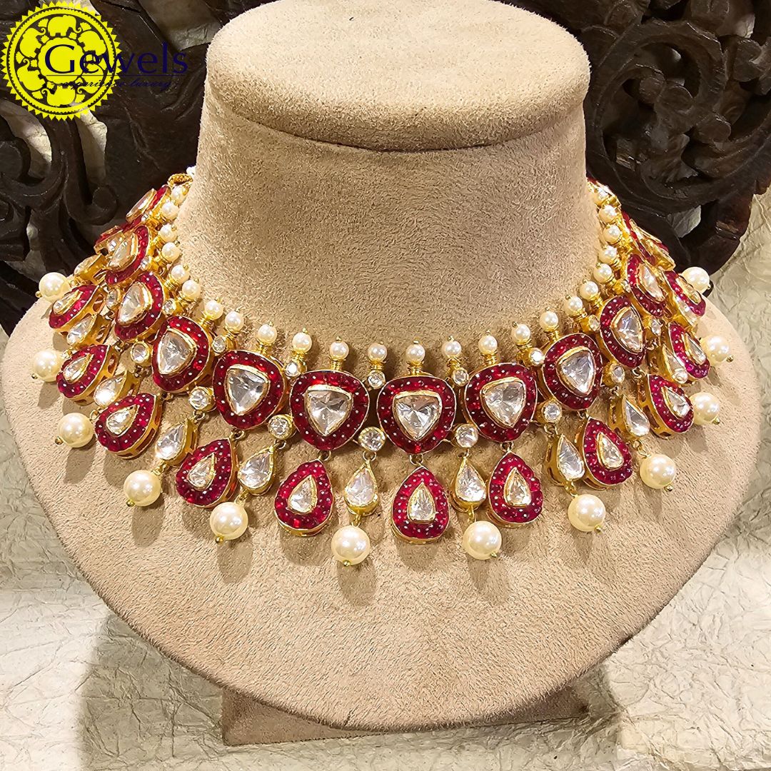 Gewels Polki & Ruby Necklace