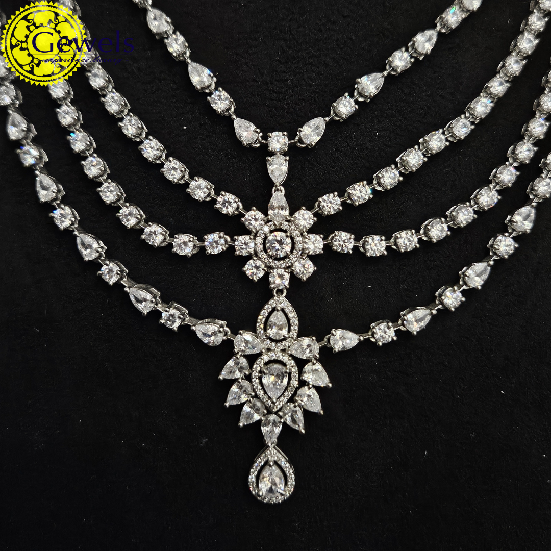 Gewels Anuprita Layered  Necklace Set