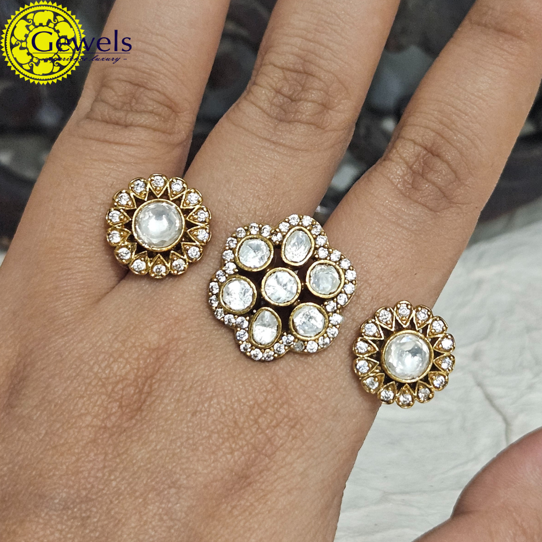 Gewels Champa Firoza Ring