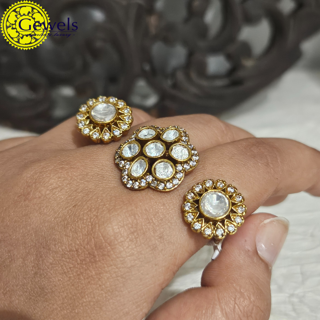 Gewels Champa Firoza Ring