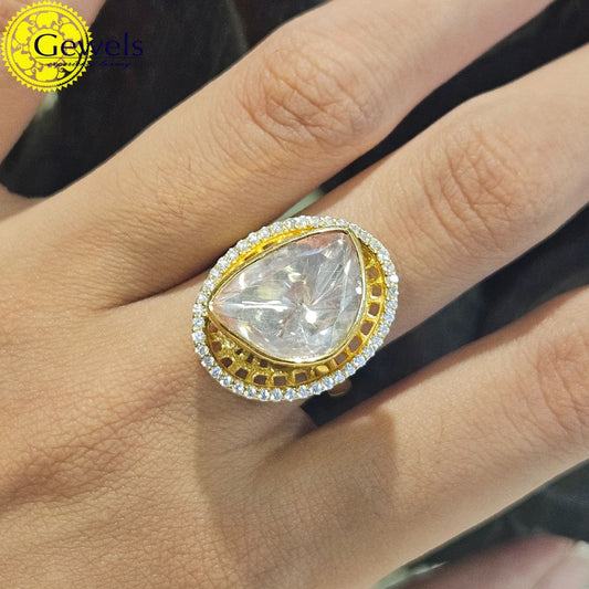 Gewels Chic Polki Ring