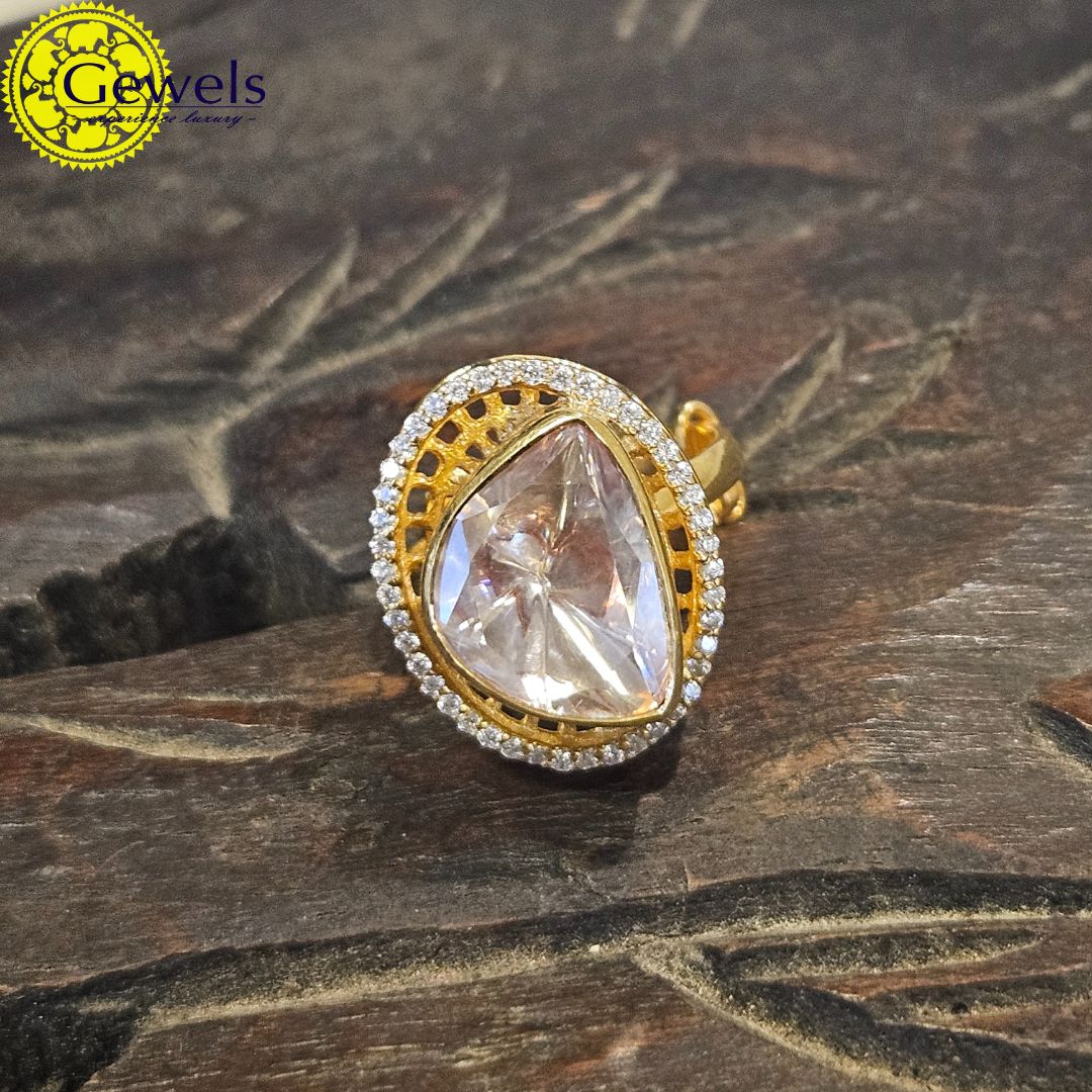 Gewels Chic Polki Ring