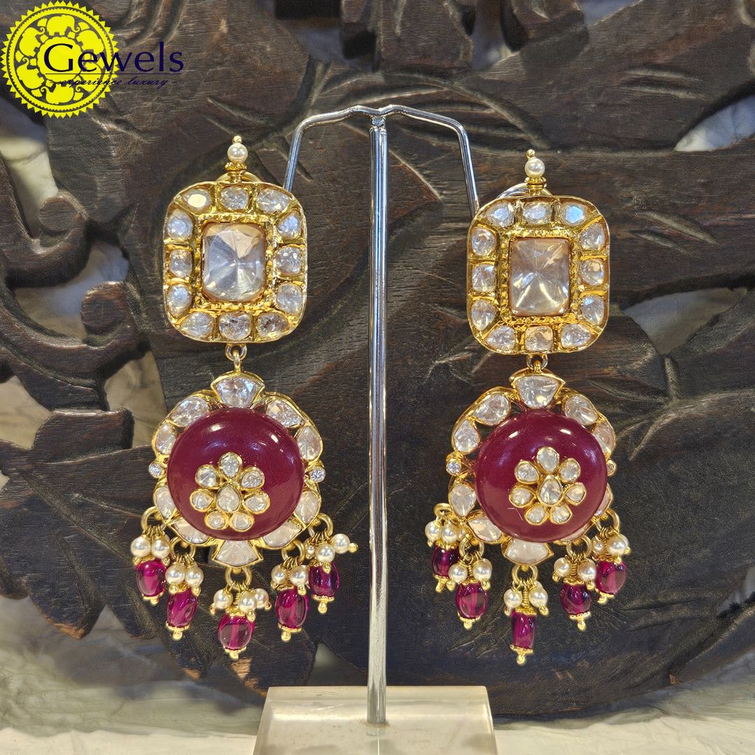 Gewels Nitika Polki Earrings