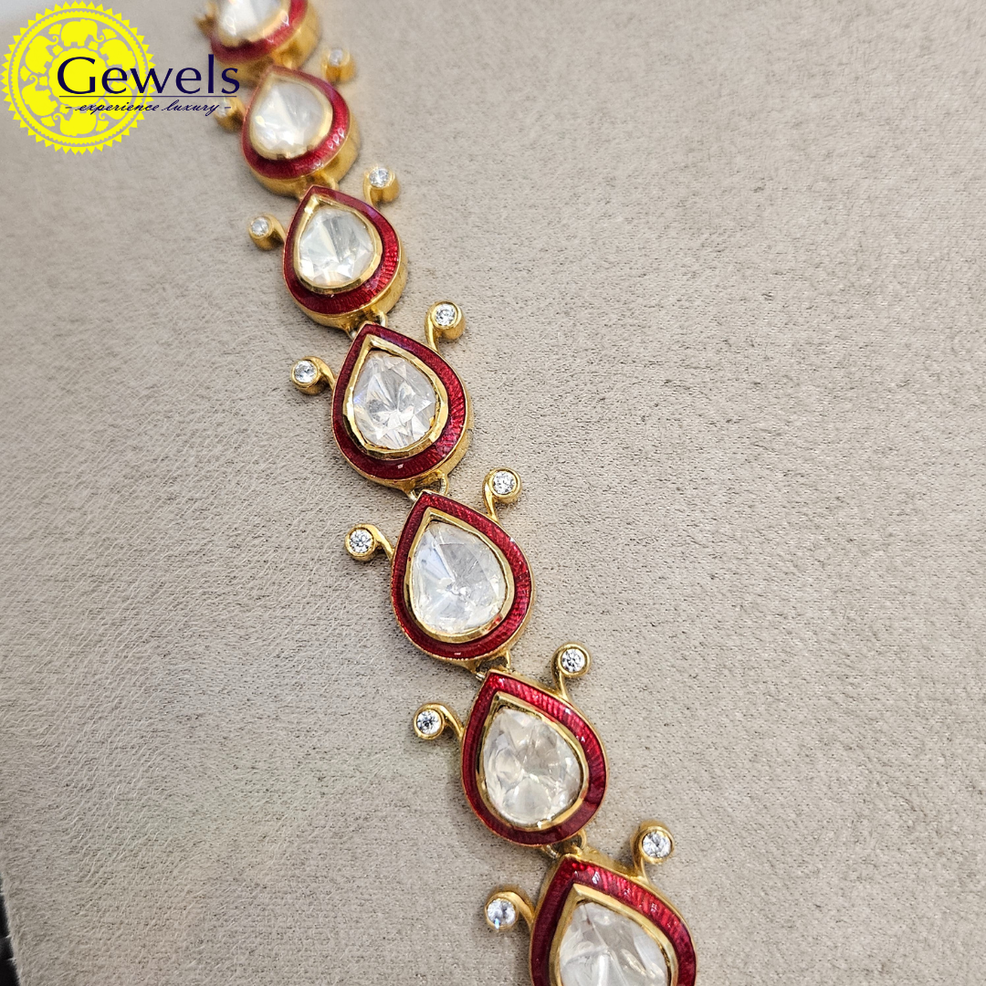 Gewels Lahari Gulmohar Neck Set