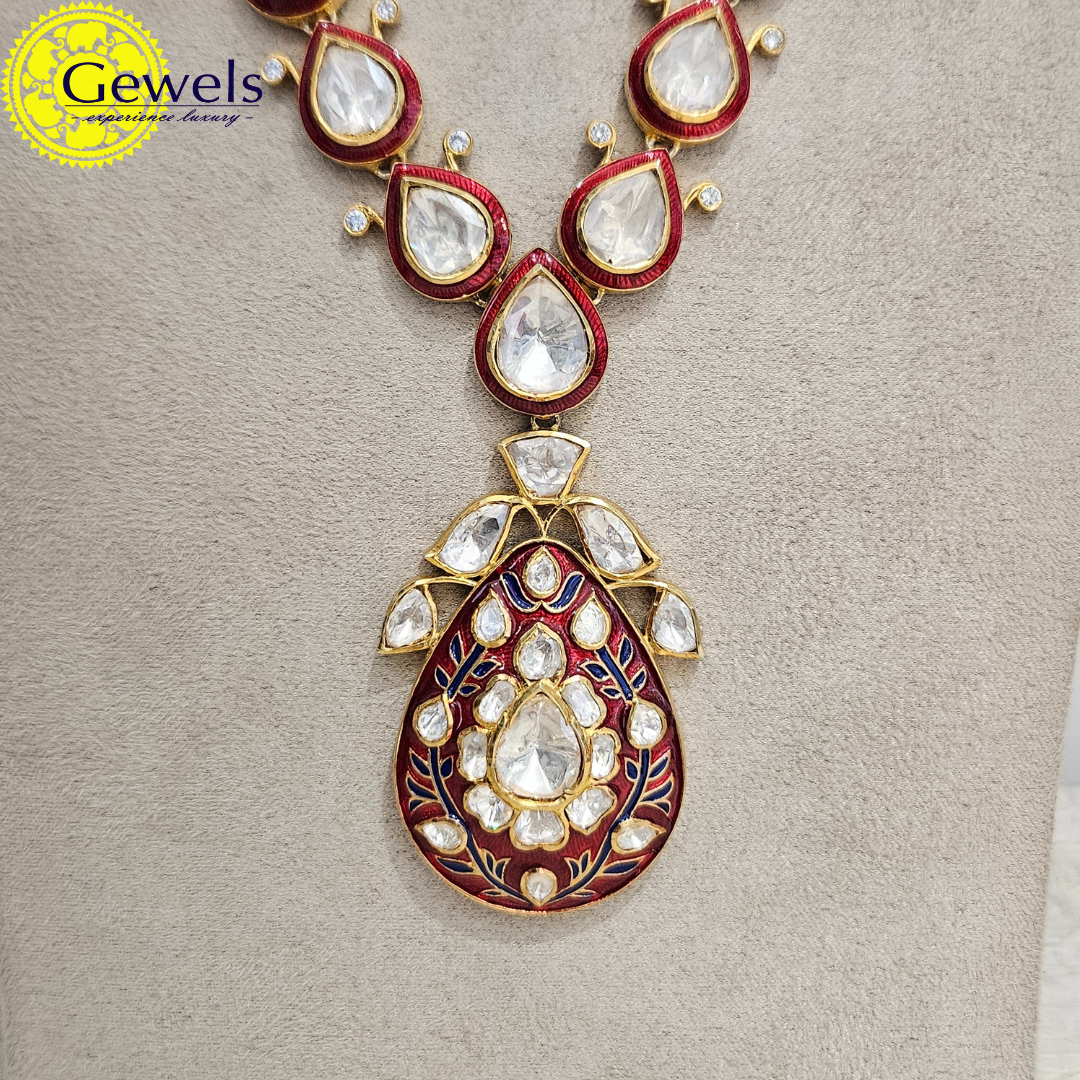 Gewels Lahari Gulmohar Neck Set