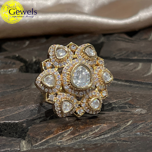 Gewels Nayab Polki Ring