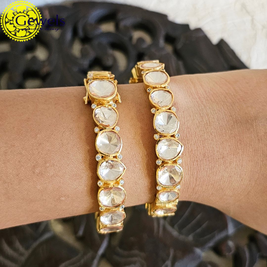 Gewels Victorian Polki Bangles