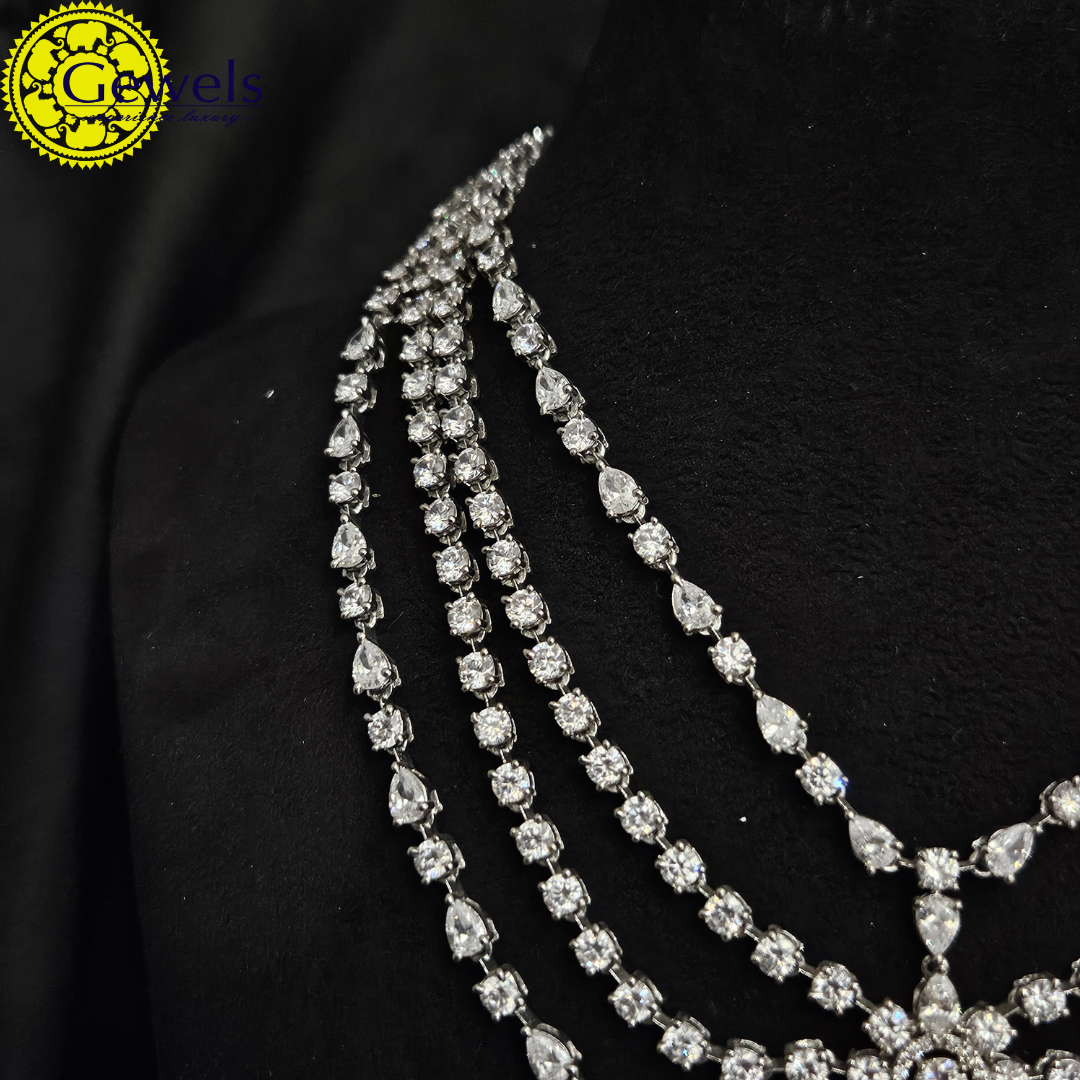 Gewels Anuprita Layered  Necklace Set