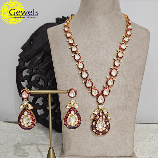 Gewels Lahari Gulmohar Neck Set
