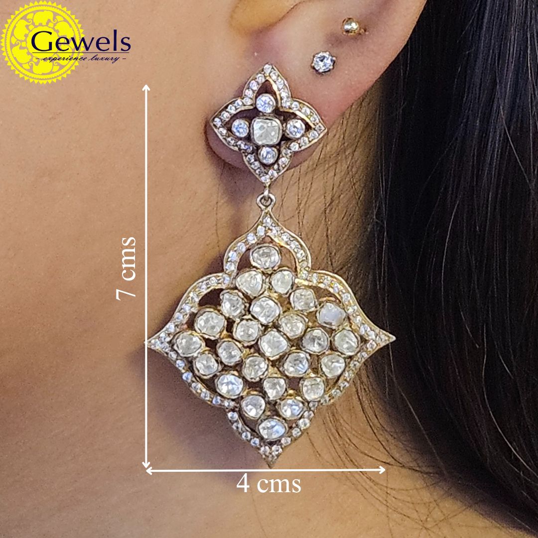 Gewels Etheral Enchanting Polki Earrings