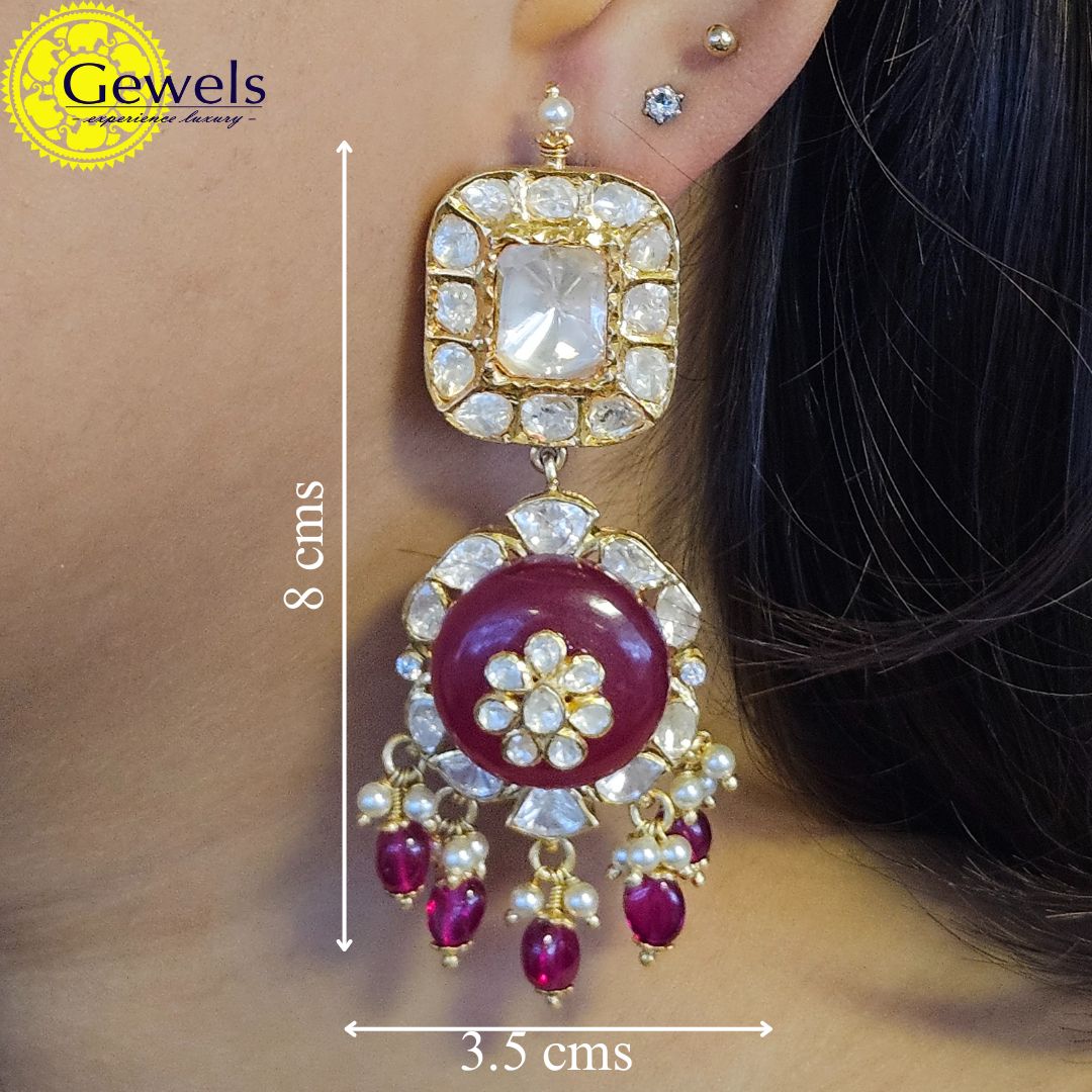 Gewels Nitika Polki Earrings