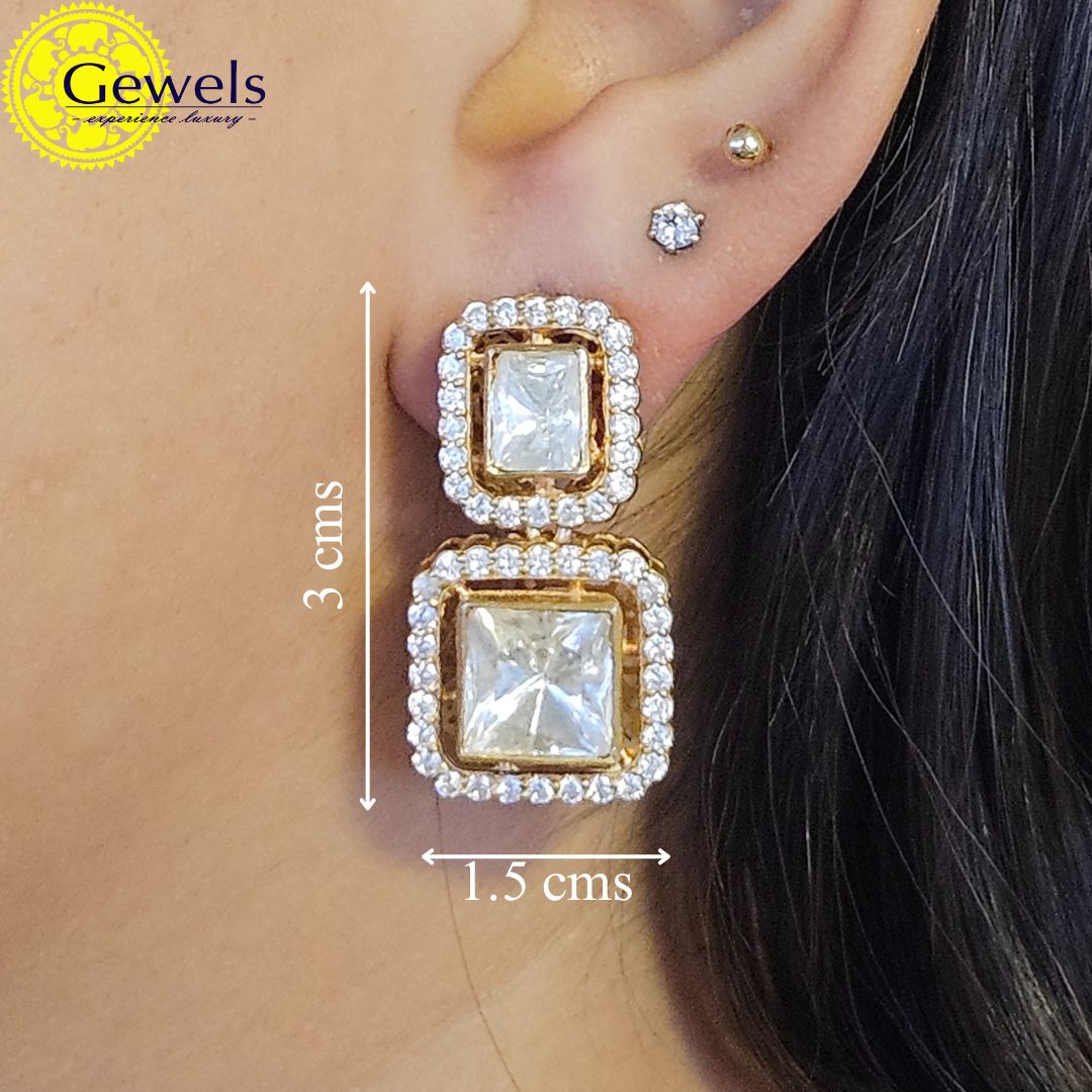 Gewels Celestial Diamond Polki Earrings