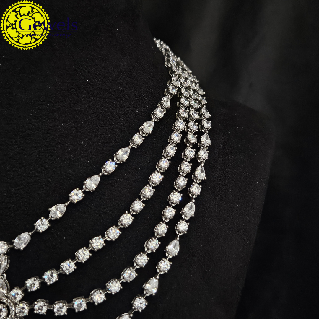 Gewels Anuprita Layered  Necklace Set