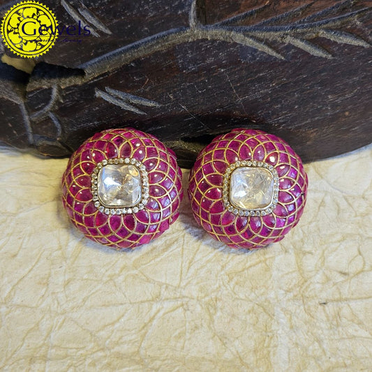 Gewels Royal Rani Polki Studs