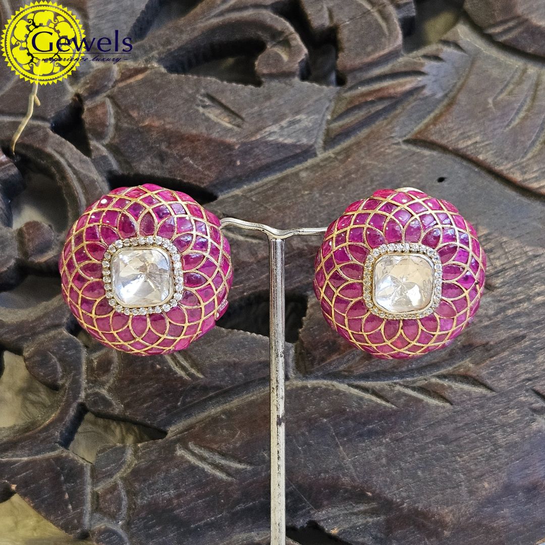 Gewels Royal Rani Polki Studs