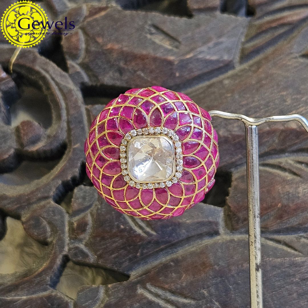Gewels Royal Rani Polki Studs