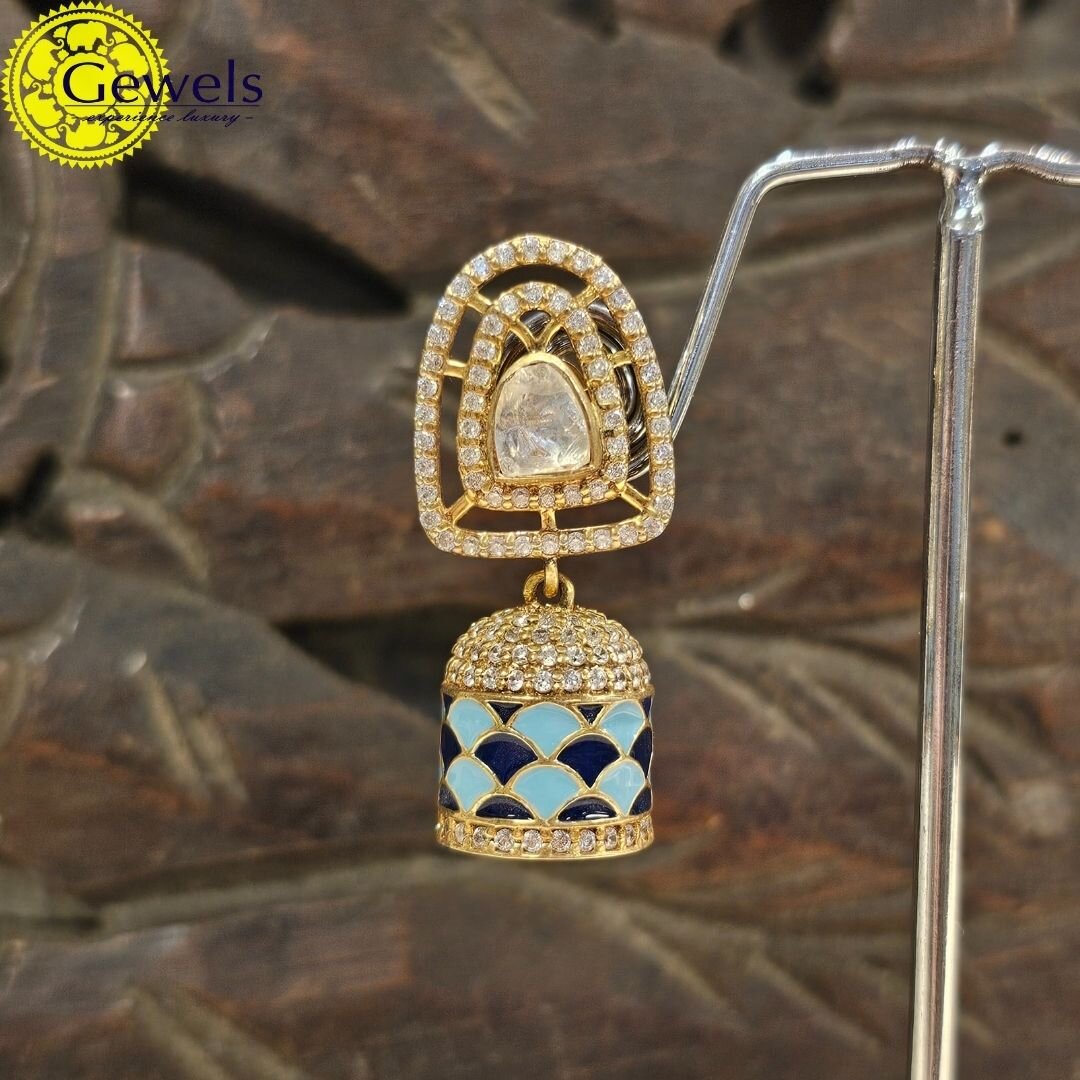 Gewels Moonlight Mosaic Polki Earrings