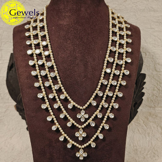 Gewels Maharani Teen Lada Polki Necklace