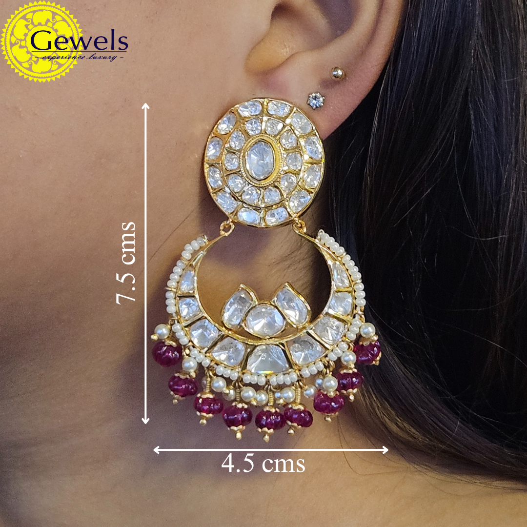 Gewels Meenakari kundan earrings