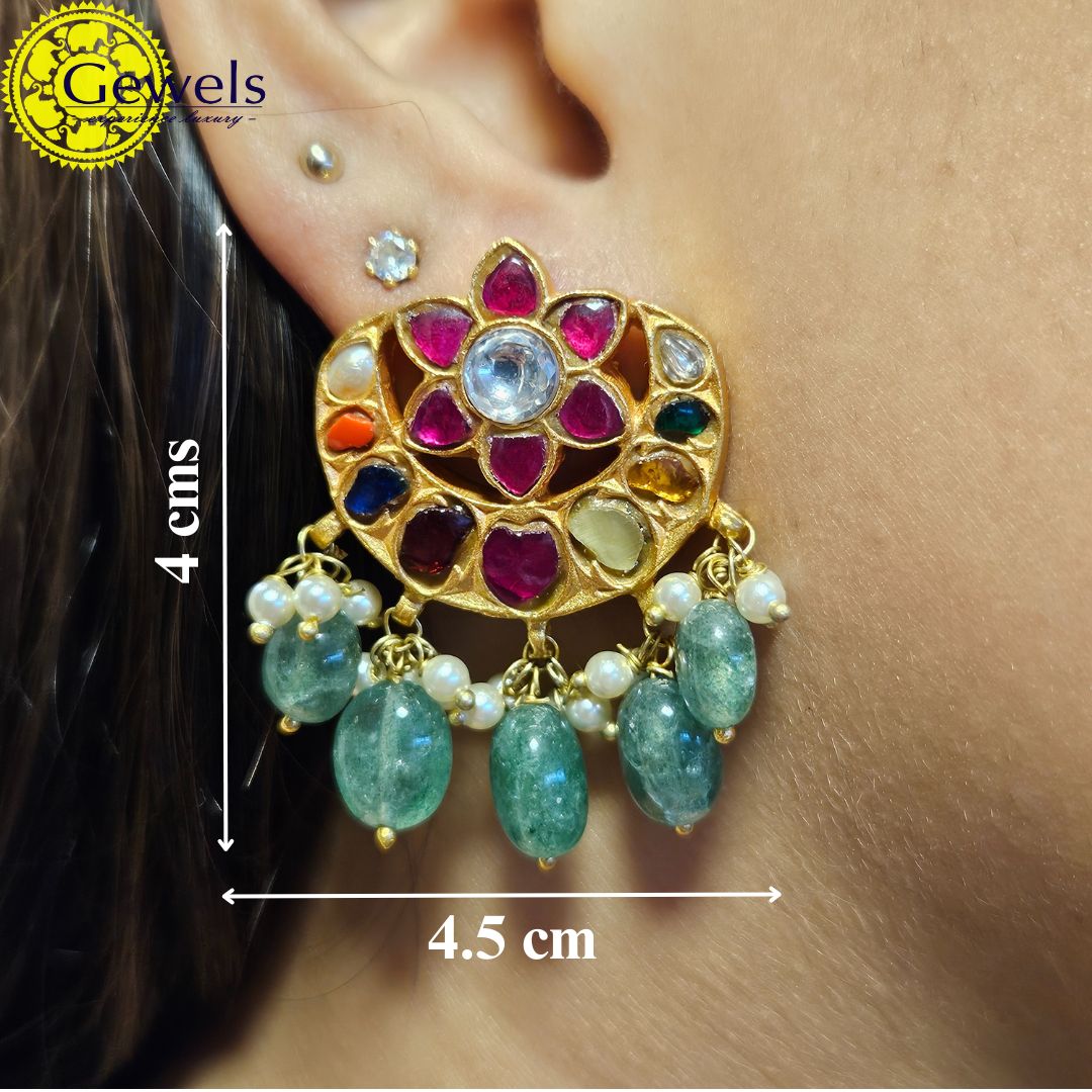 Gewels Daksha Prabha Navratna Earrings
