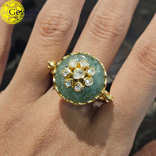 Gewels Kavya Polki Ring