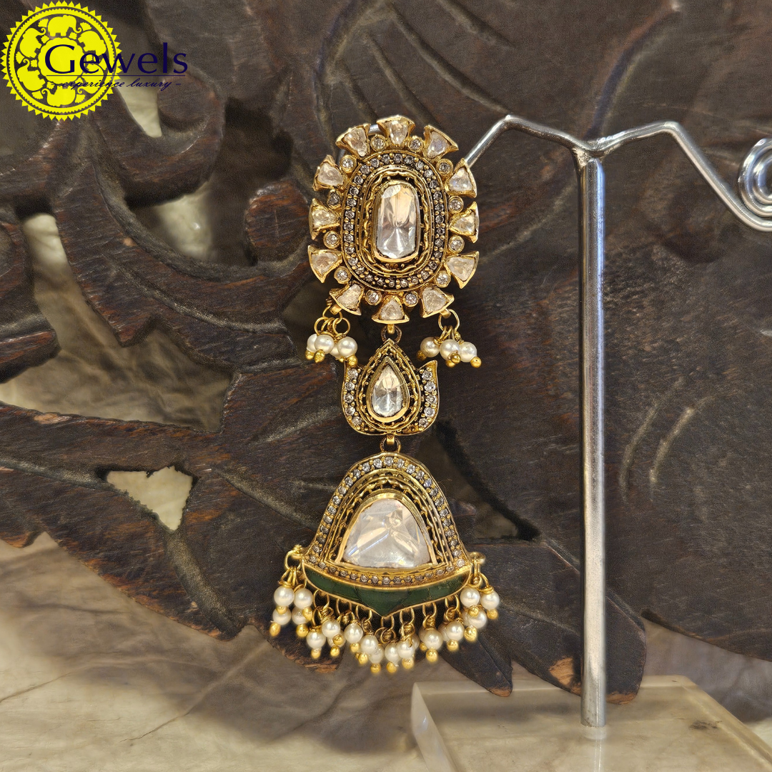 Gewels Meenakari Jhumkas