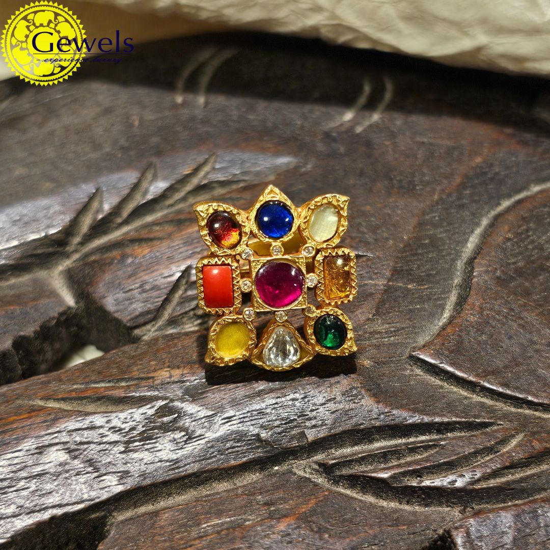 Gewels Tejaswini Navratna Ring