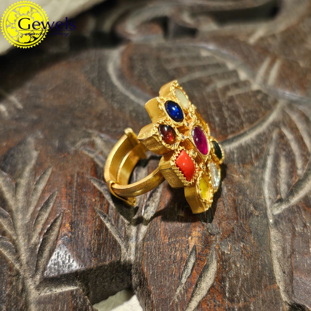 Gewels Tejaswini Navratna Ring