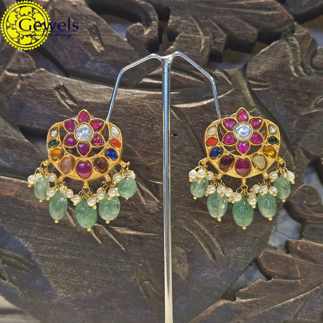 Gewels Daksha Prabha Navratna Earrings