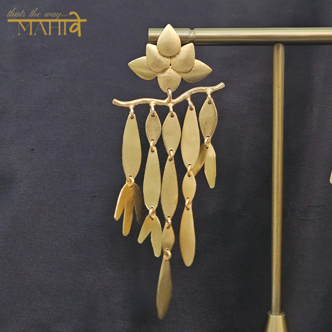 Gewels Prakruti Leaf Cascade Earrings