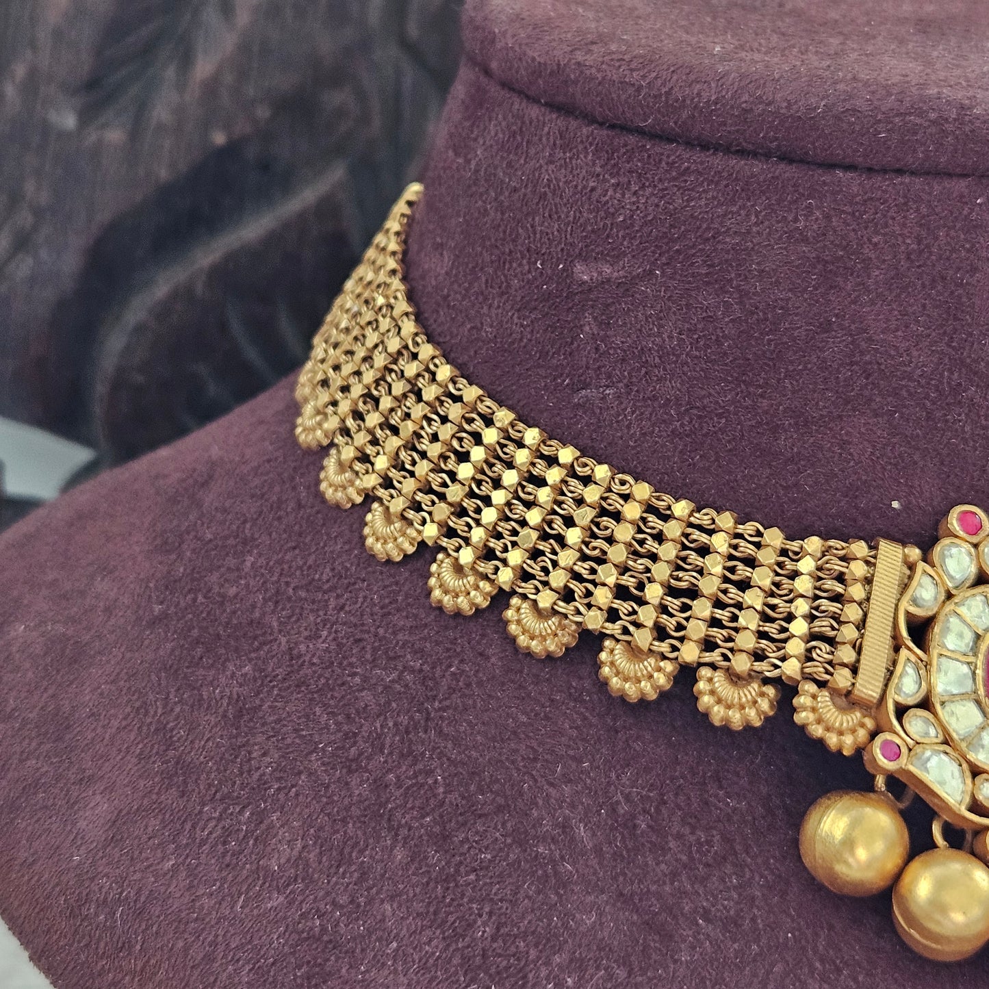 Gewels Suneri Ratnamani Necklace Set