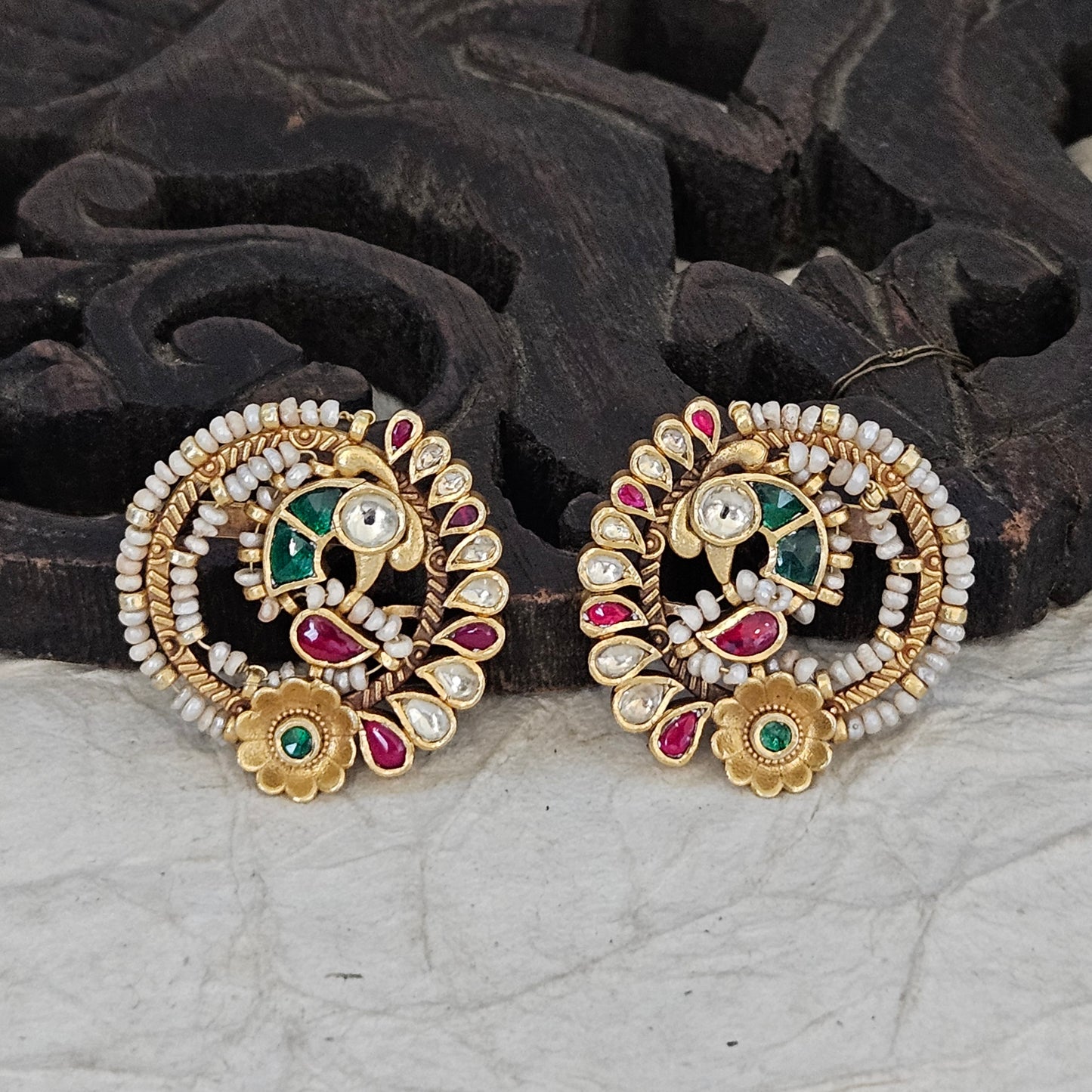 Gewels Antique Peacock Earrings