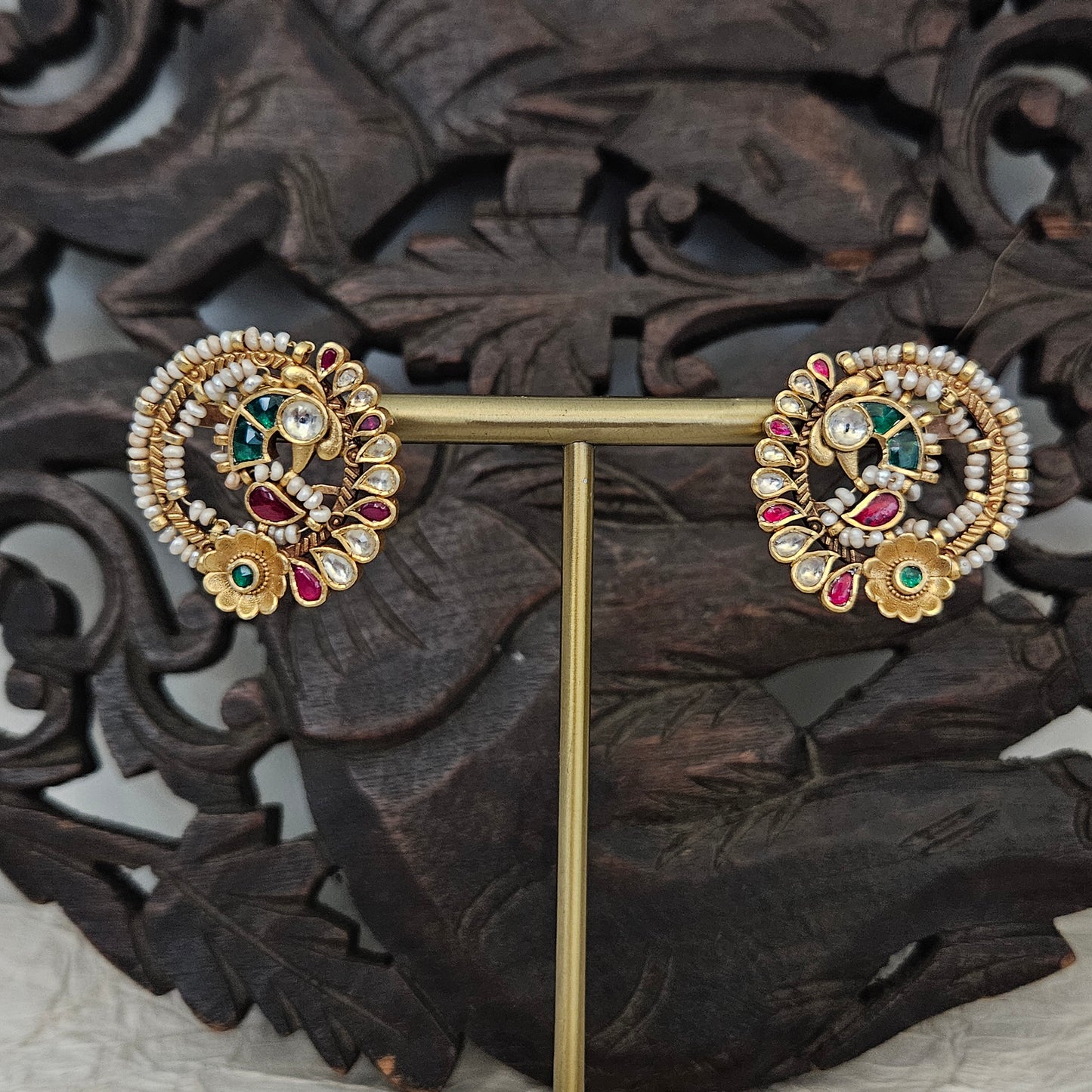 Gewels Antique Peacock Earrings