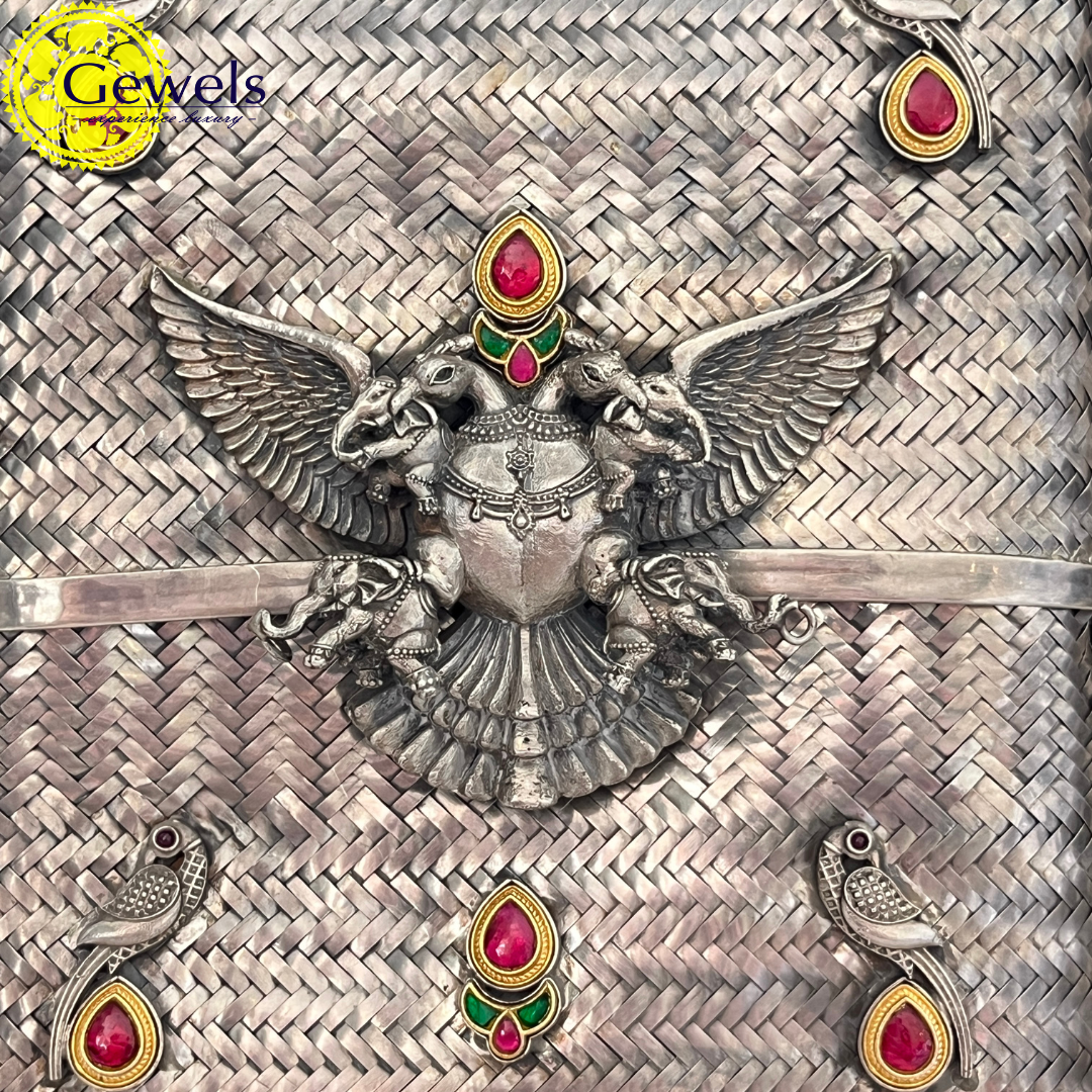 Gewels Abharna Pankh Silver Bag
