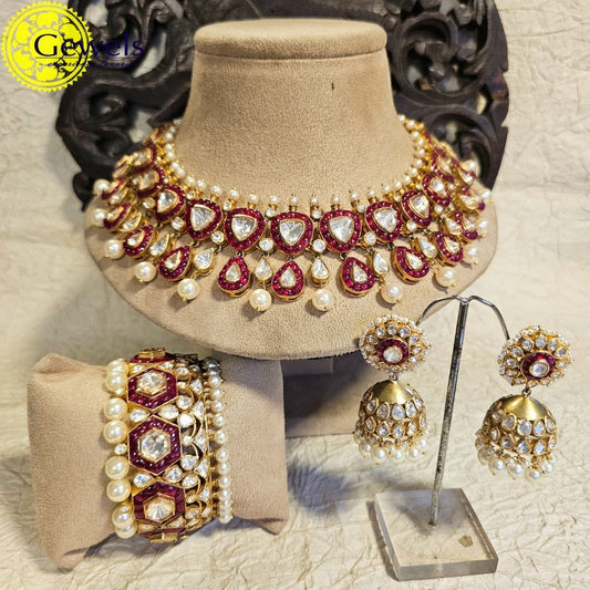 Gewels Polki & Ruby Necklace