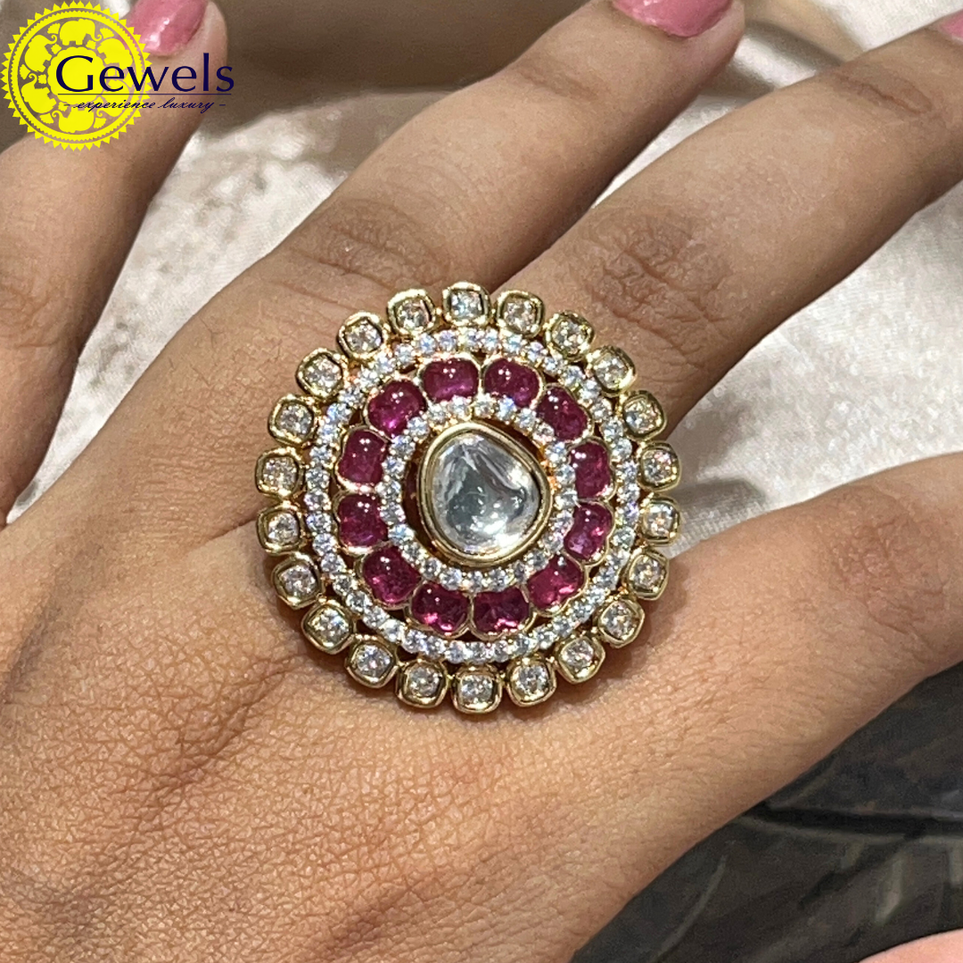 Gewels Polki Charming Ring