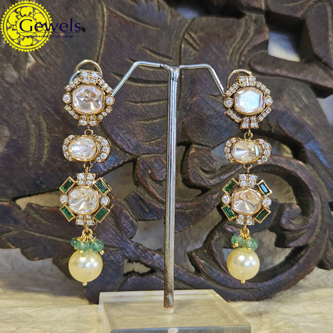Gewels Hydrabadi Polki Choker Set