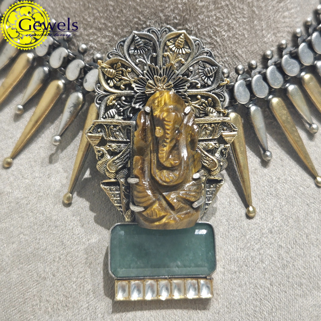 Gewels Jai Ganesh Spike Necklace