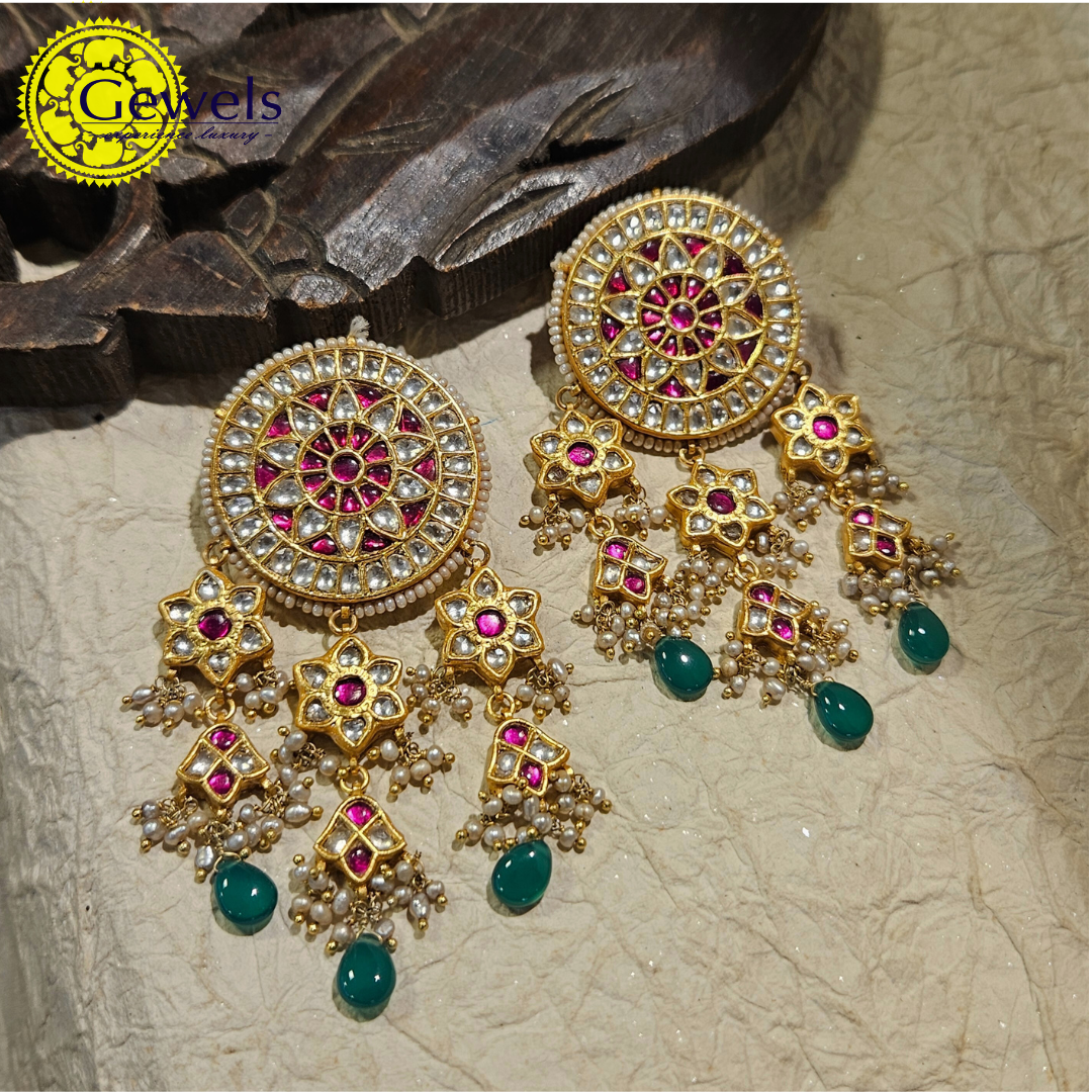 Gewels Nandini Jadau Earrings