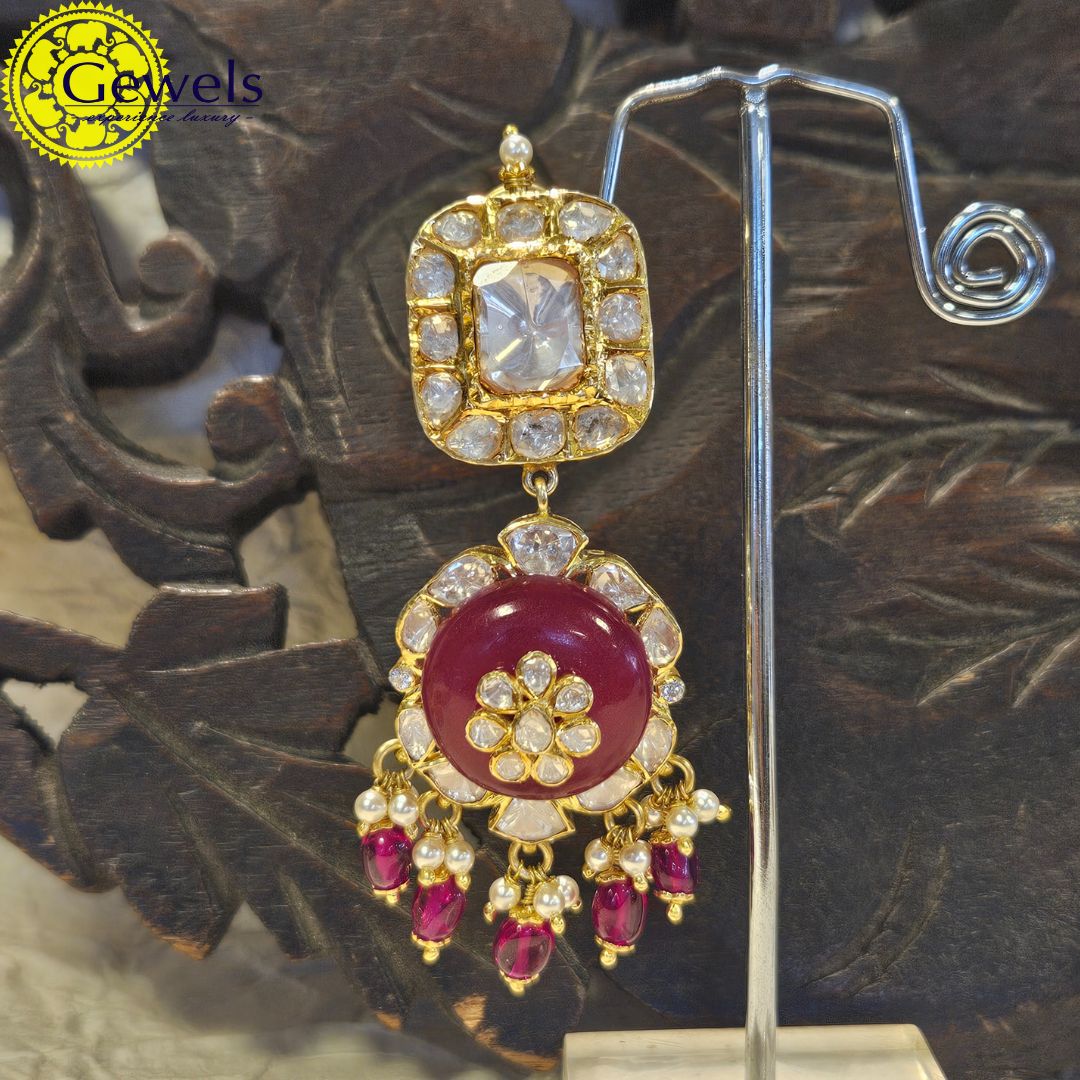 Gewels Nitika Polki Earrings