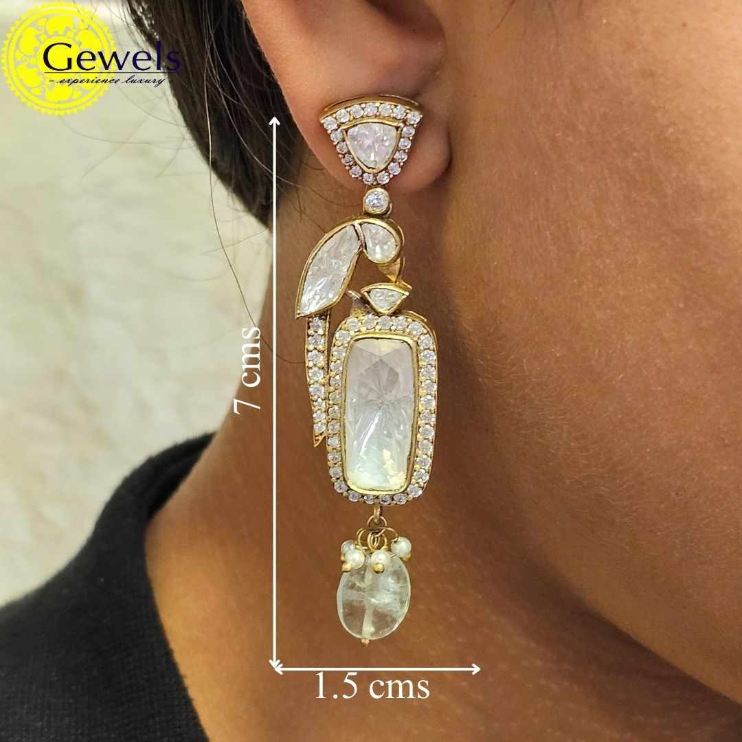 Gewels Prestigious Parrot Polki Earring