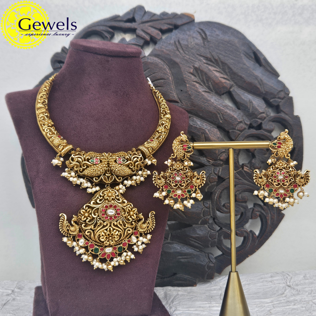 Gewels Nakshi Nagas Bridal Neck Set