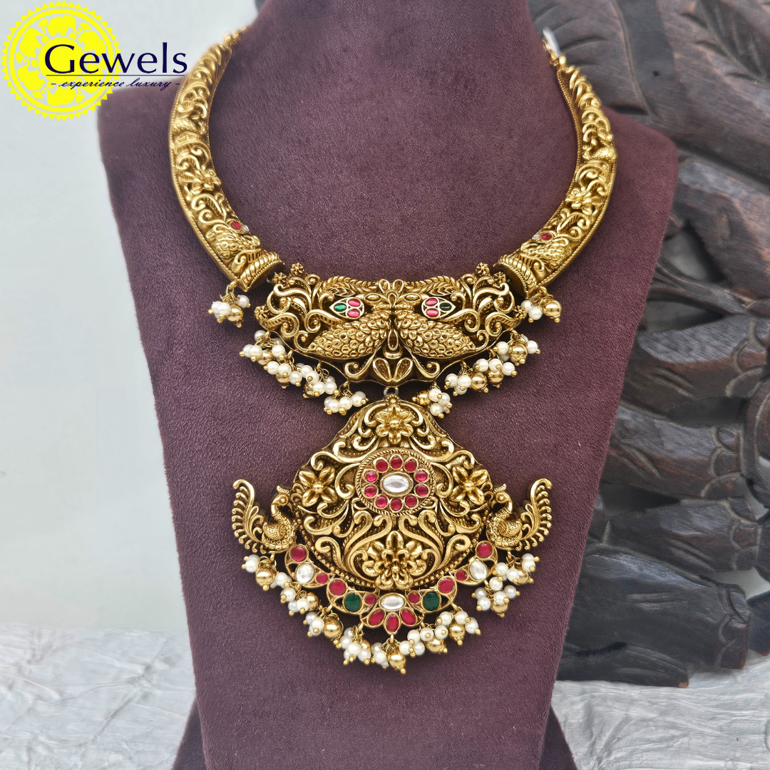 Gewels Nakshi Nagas Bridal Neck Set
