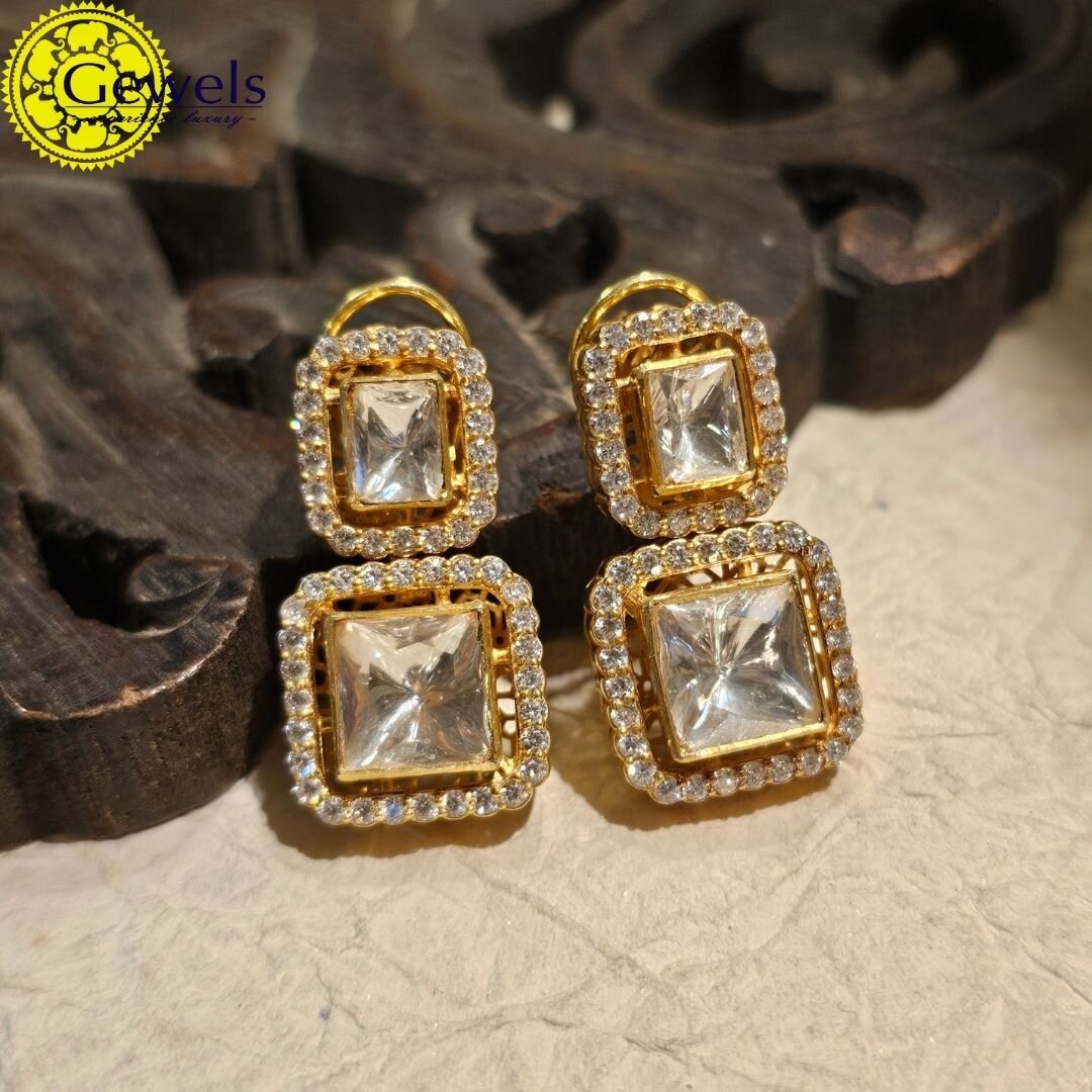 Gewels Celestial Diamond Polki  Earrings